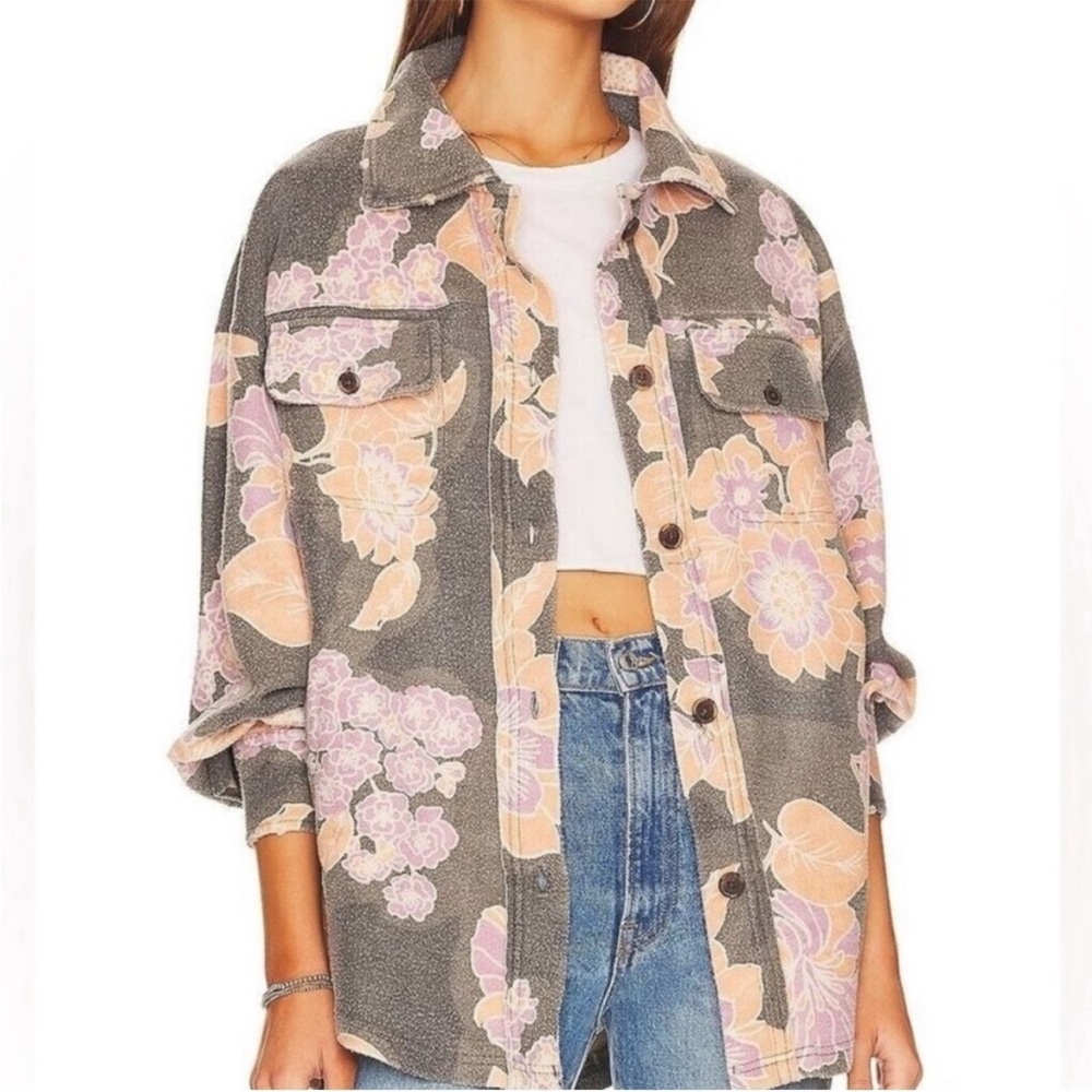 Free People Floral Printed Ruby Jacket S